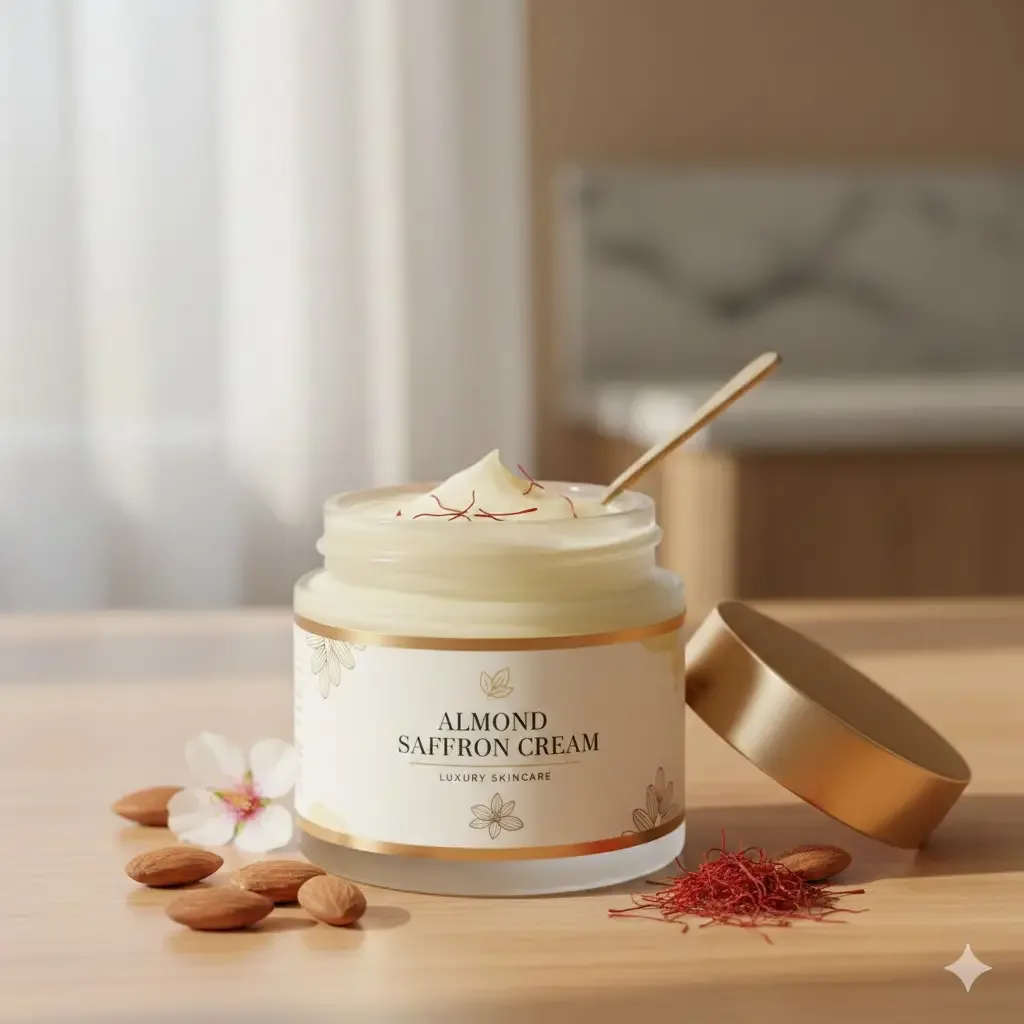 Almond Safron Cream